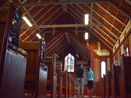 Ornate Māori carvings